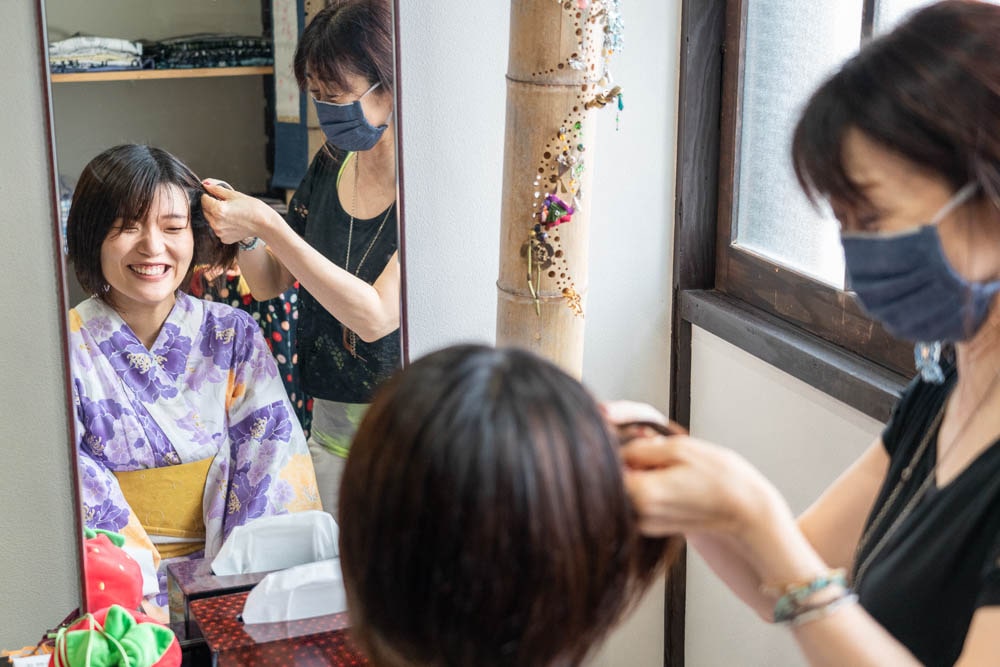 着物浪漫 ヘアセット