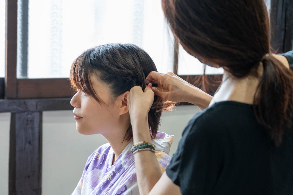 着物浪漫 ヘアセット