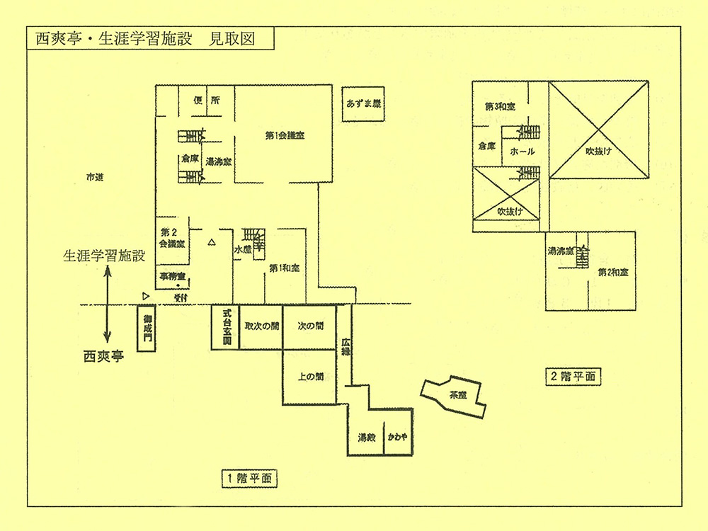 旧柚木家住宅 館内見取り図