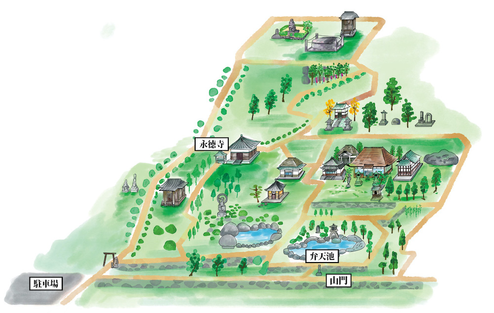 円通寺:境内図