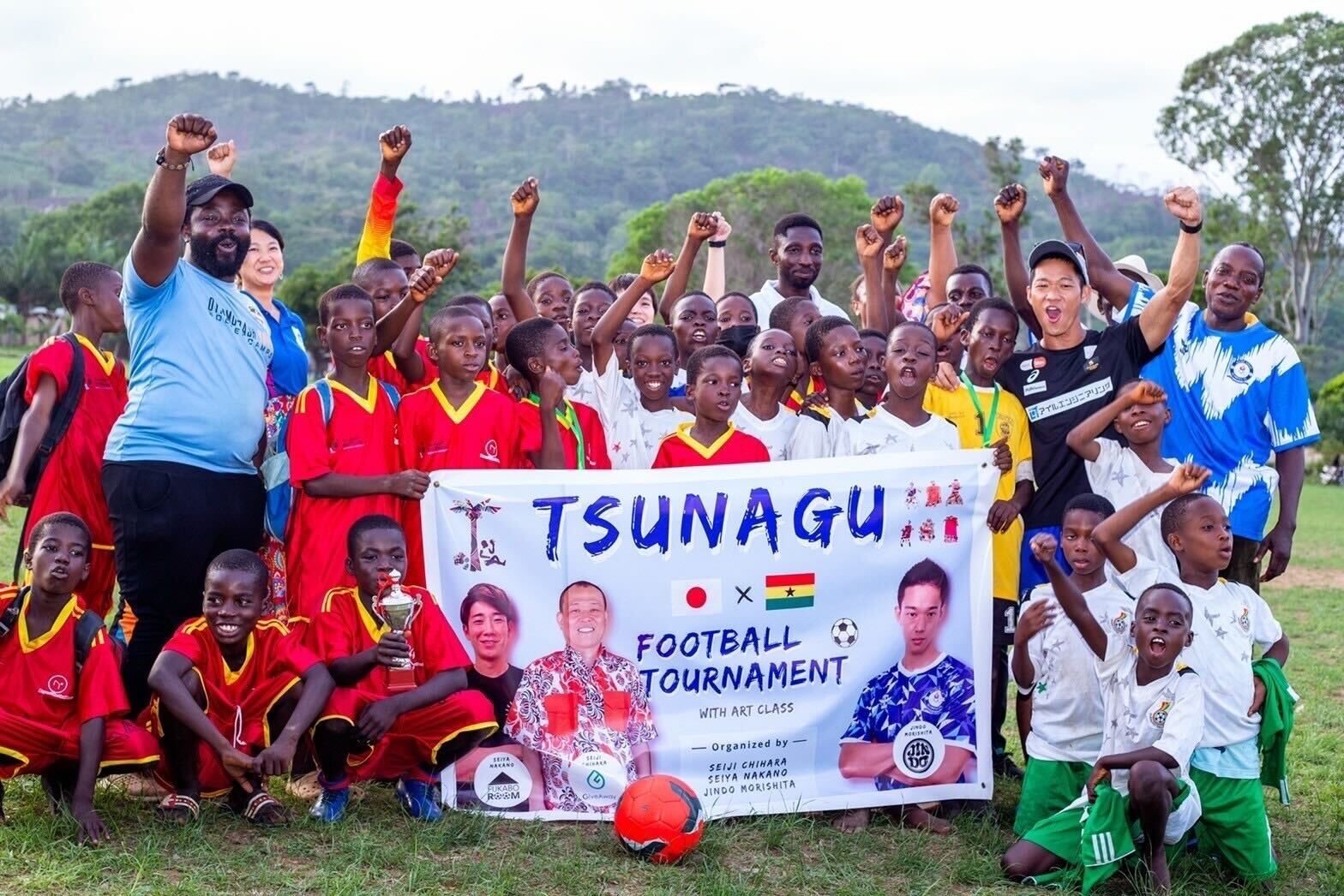 ガーナで開催したサッカー大会にて　画像提供：森下仁道さん