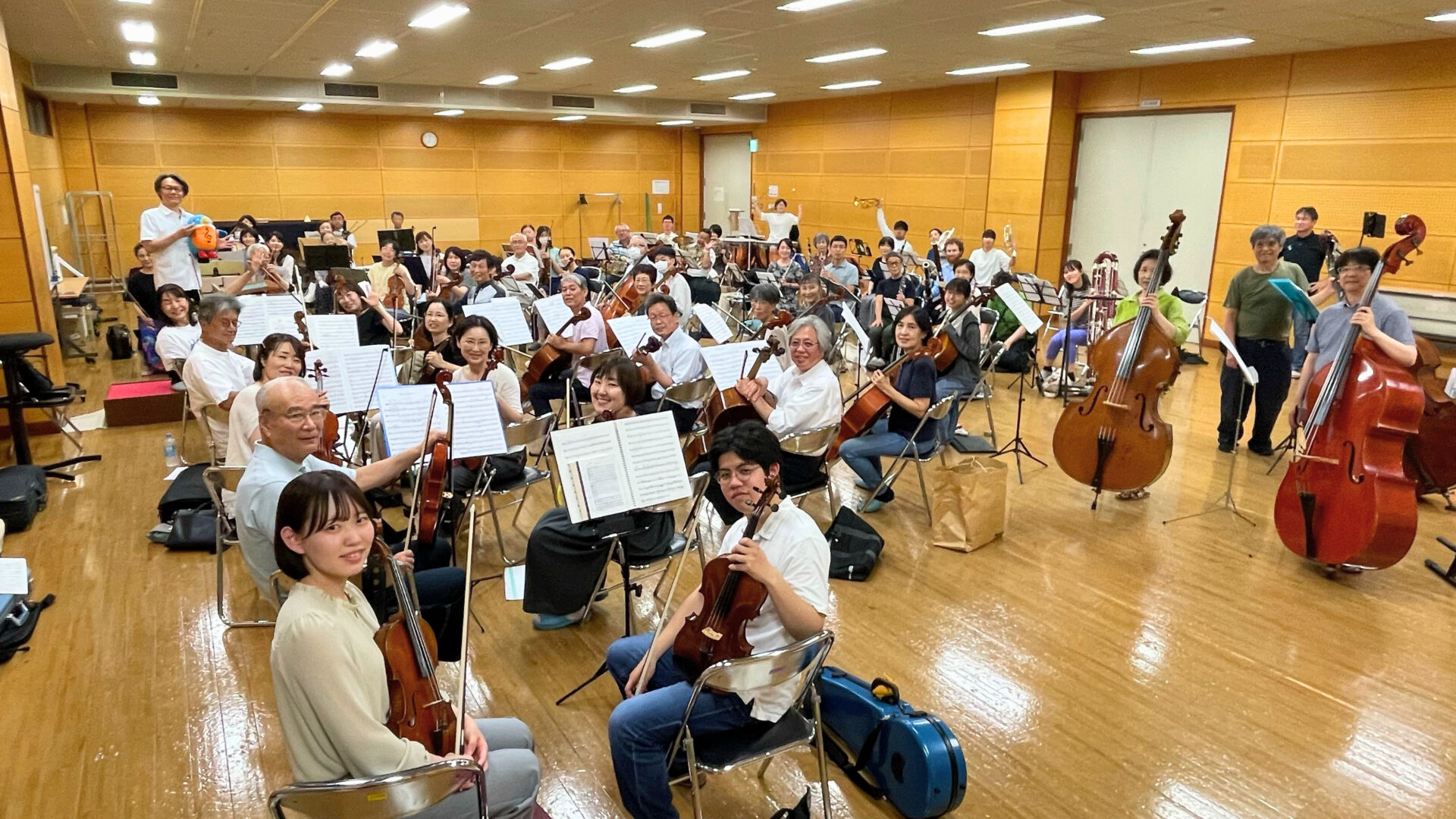 楽団練習風景 写真提供:倉敷管弦楽団